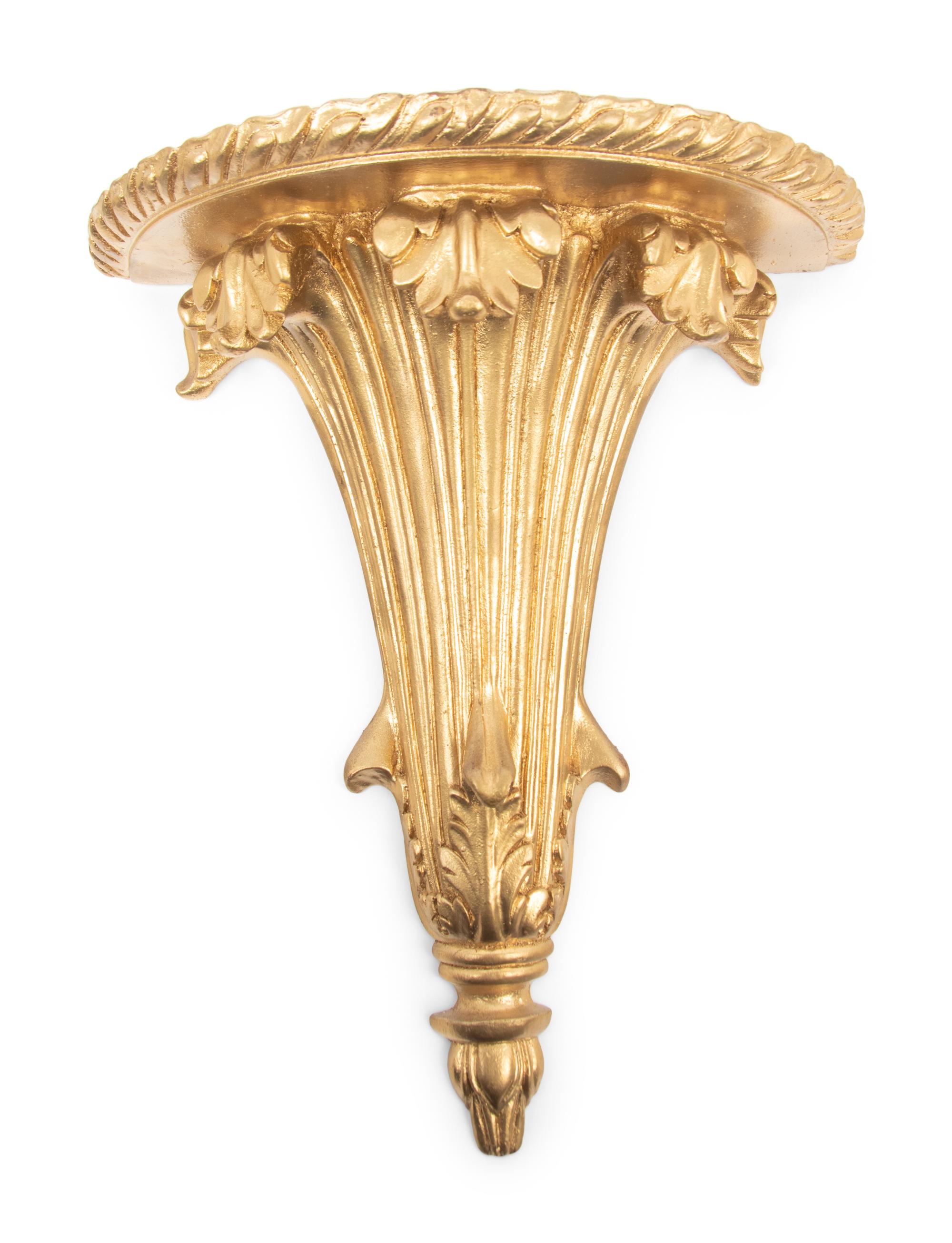 A Set of Eight Continental Giltwood Brackets