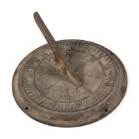 Two Cast Iron Sundials and an Architectural Element