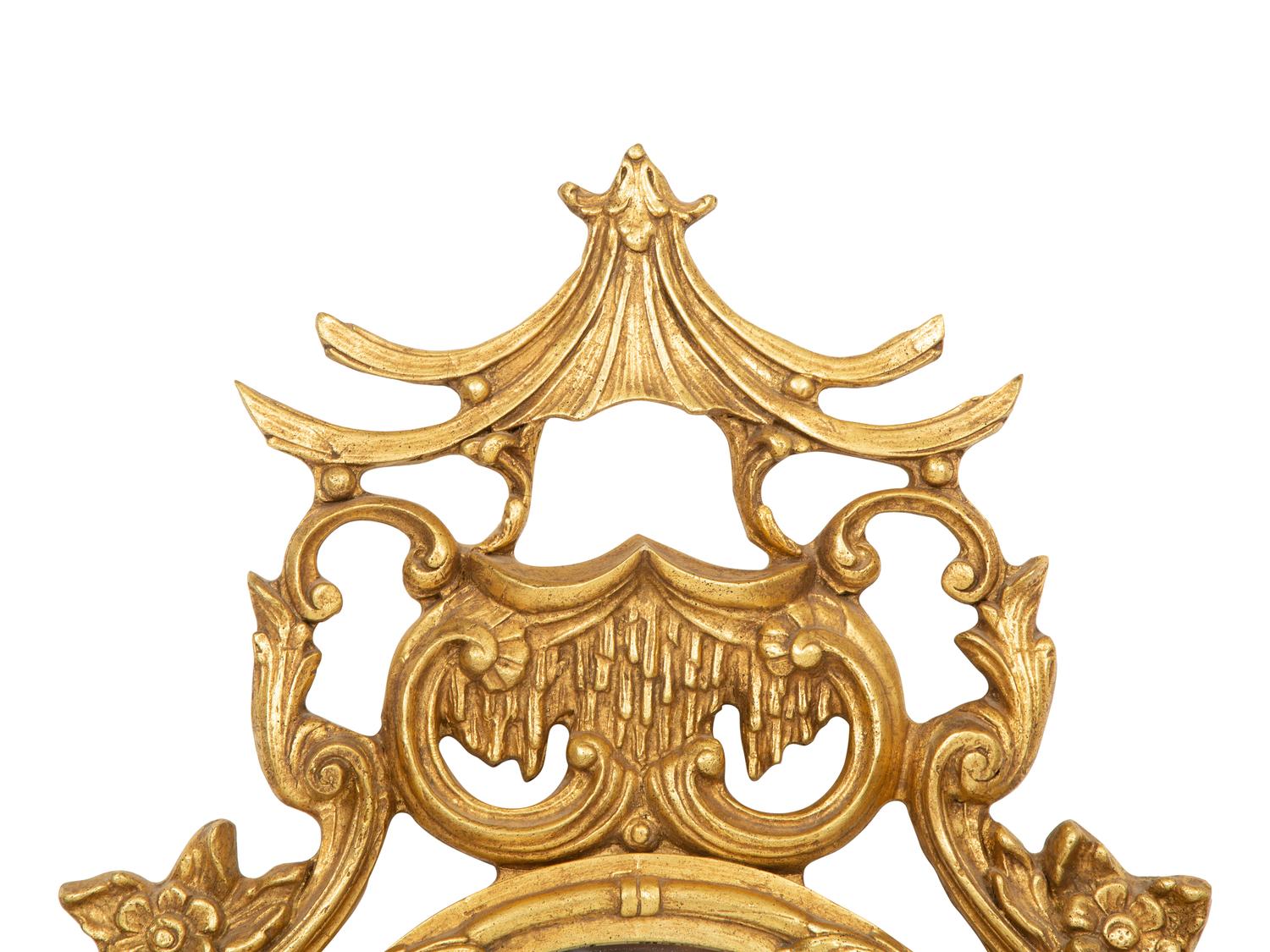 A Chinese Chippendale Style Giltwood Mirror