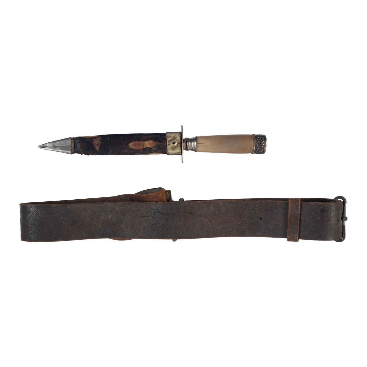 English Snake Buckle Belt and Sheffield Dirk