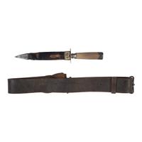 English Snake Buckle Belt and Sheffield Dirk