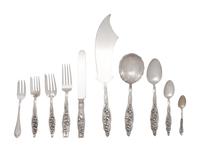An American Silver Flatware Service