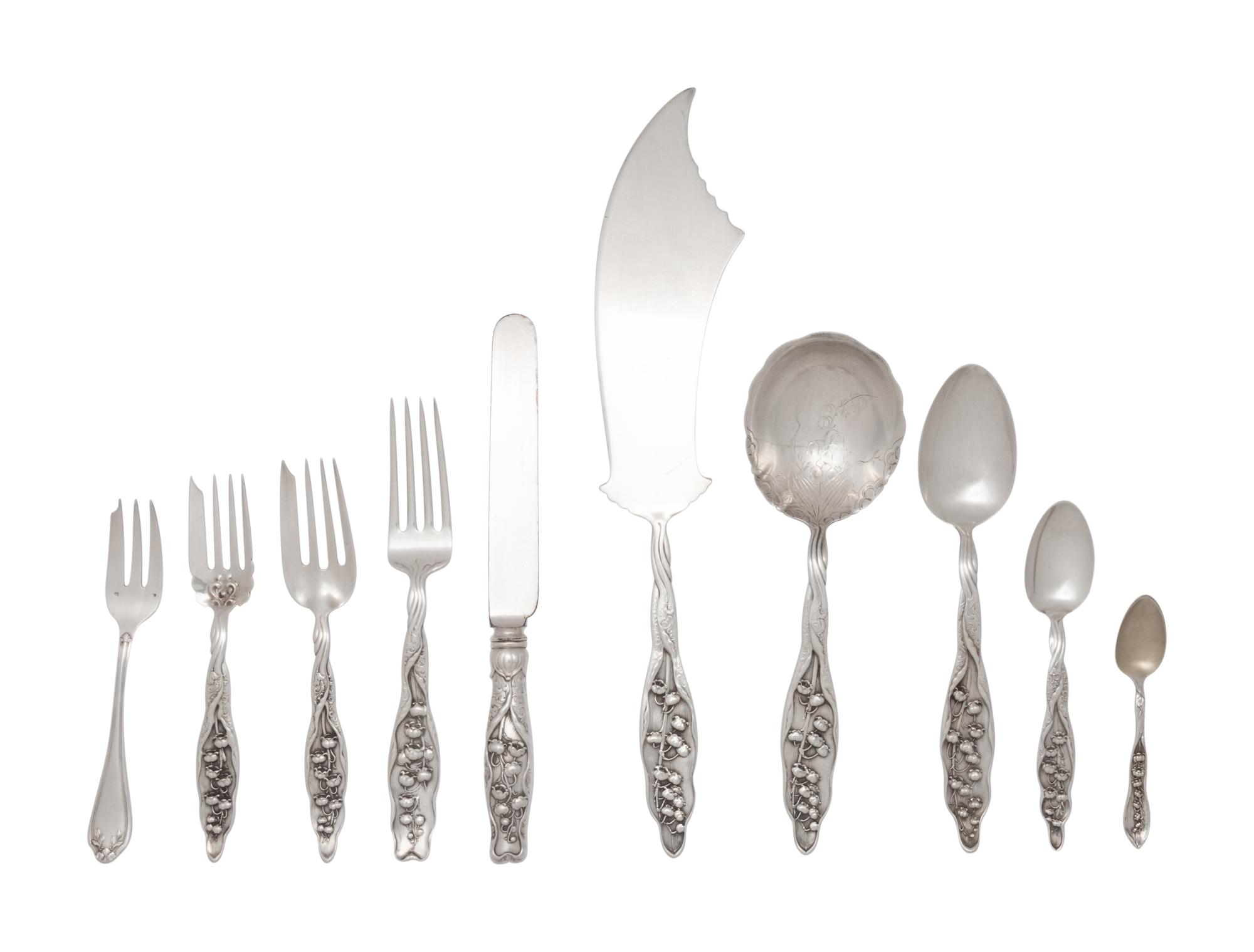 An American Silver Flatware Service