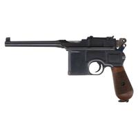 **Pre-War Commercial Mauser C96 Pistol with Stock Holster & Leather Carrier