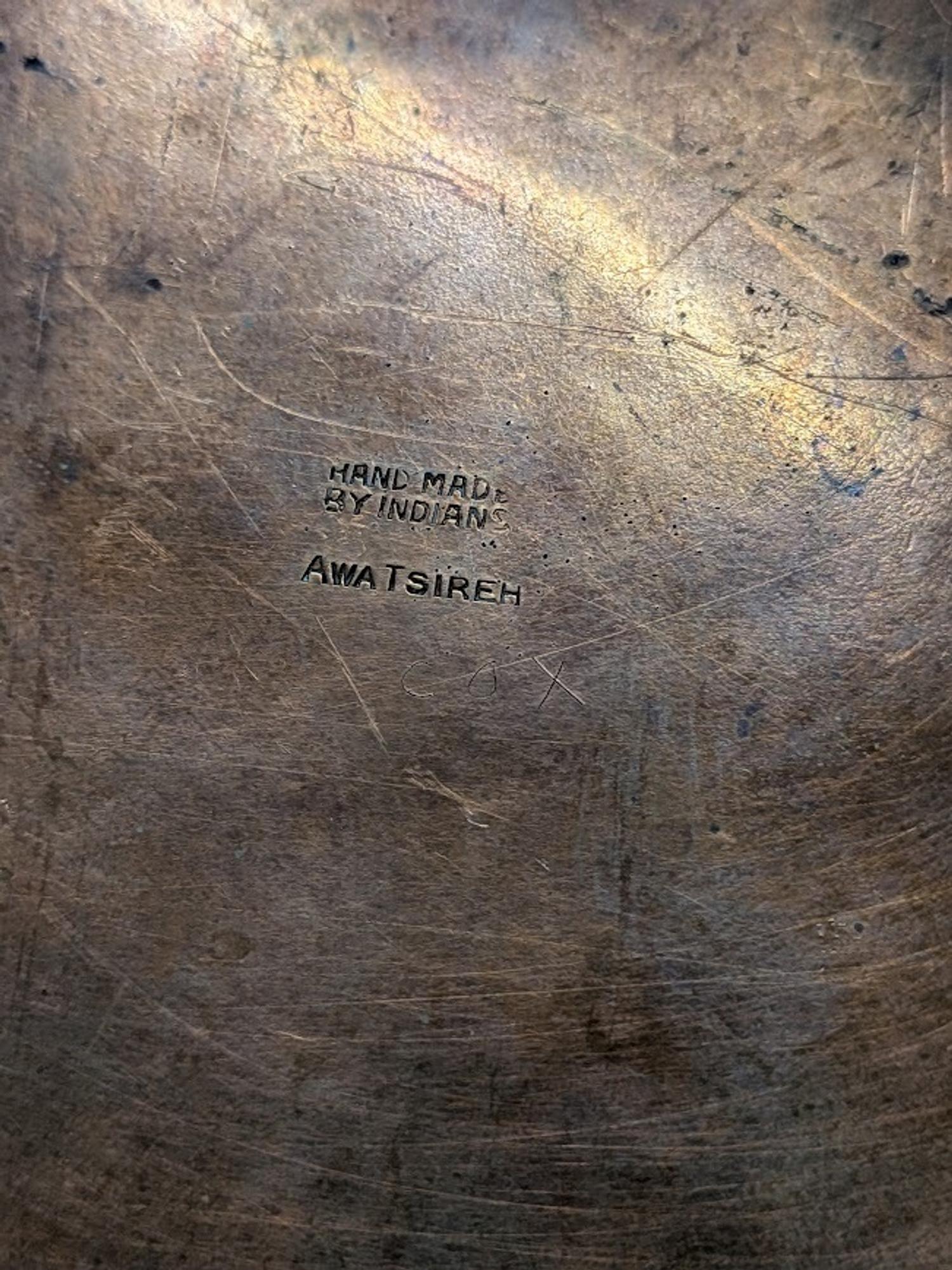 Awa Tsireh, Alfonso Roybal (San Ildefonso, 1898-1955) — Copper Bowl, with Avanyu