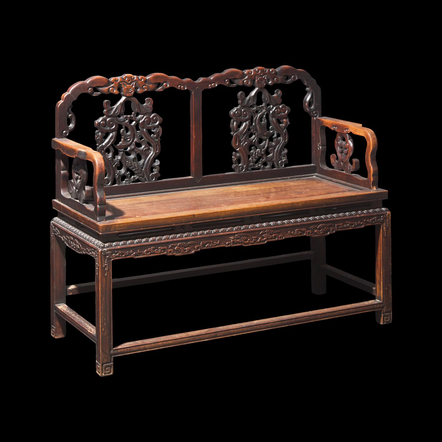 A Chinese Hardwood Settee, First Half 20th Century 民國 硬木扶手椅