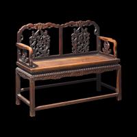 A Chinese Hardwood Settee, First Half 20th Century 民國 硬木扶手椅