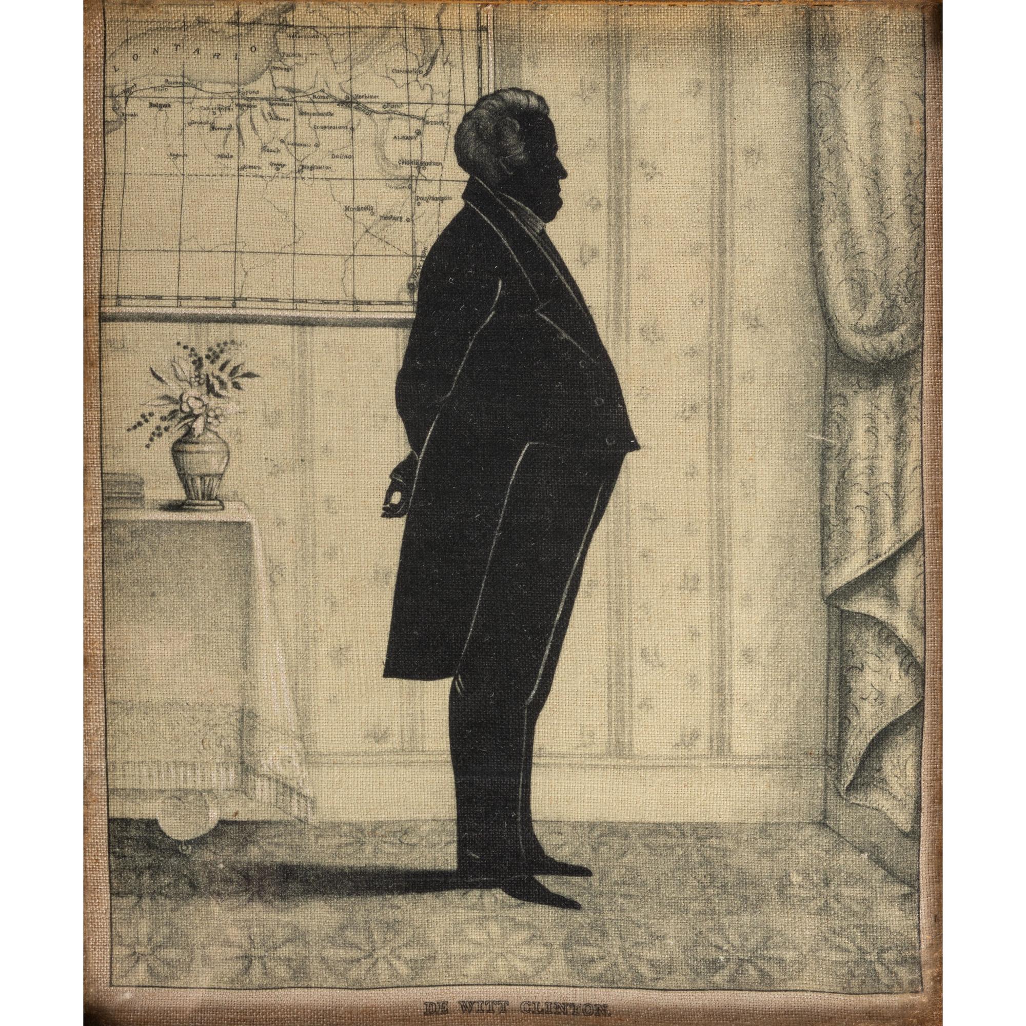 A Silhouette of Dewitt Clinton (1769-1828)