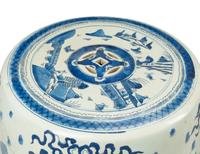 A Pair of Chinese Blue and White Porcelain Garden Seats