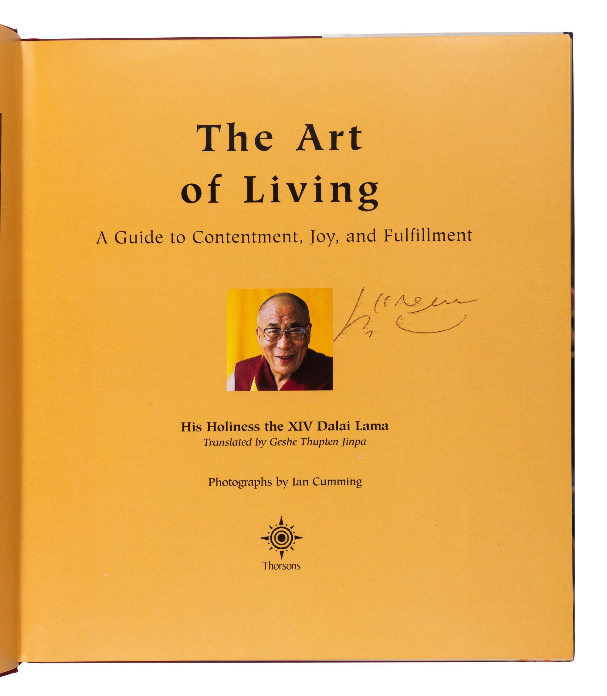 DALAI LAMA (b. 1935). The Art of Living. Translated by Geshe Thupten Jinpa. London: Thorsons, 2001.