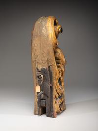 A Carved and Parcel Gilt Union Jack Mast Head