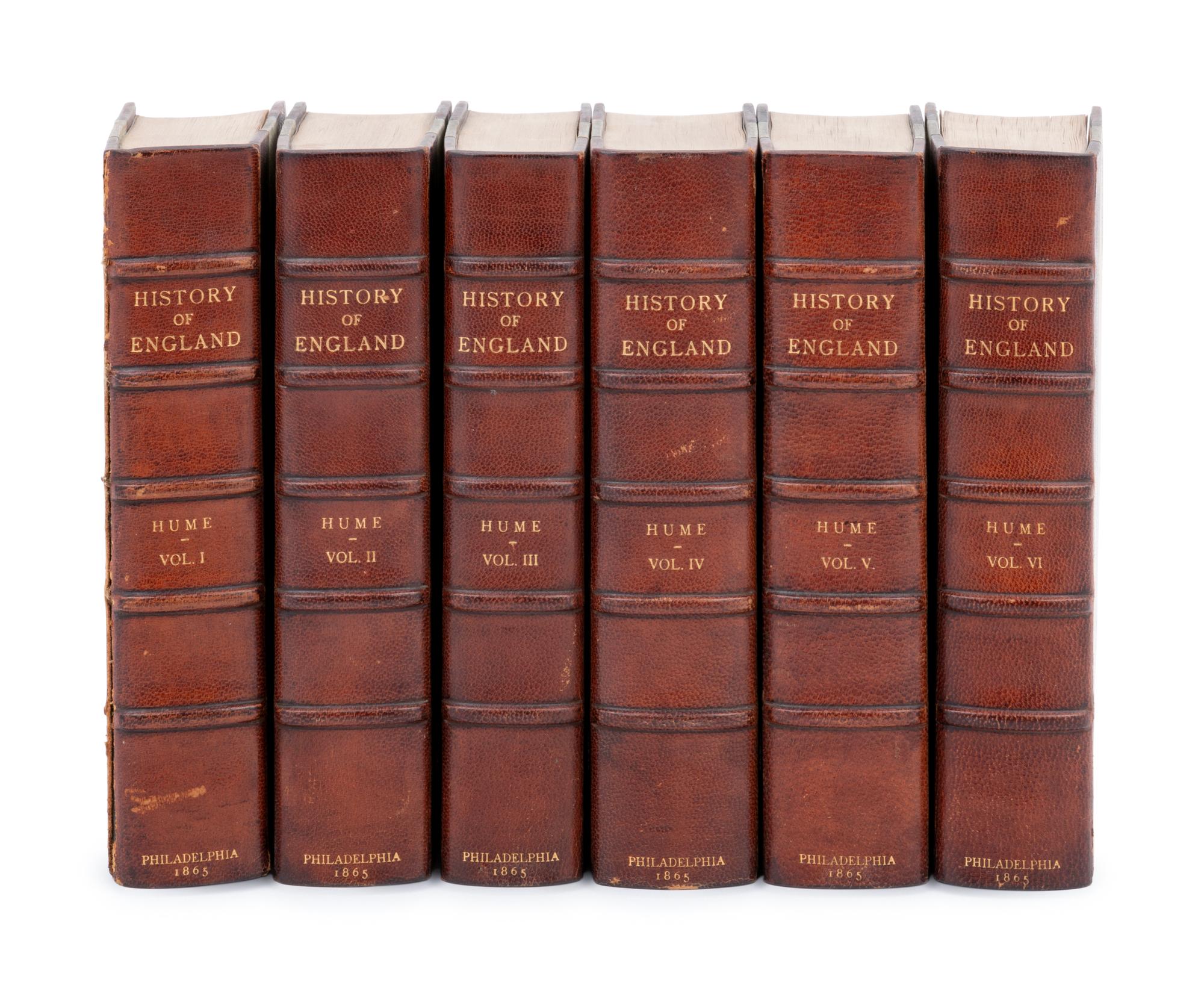 [BINDINGS]. HUME, David. The History of England. Philadelphia: J. B. Lippincott & Co., 1865.