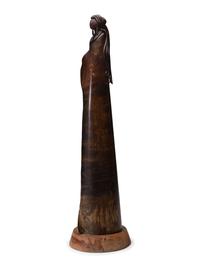 Copper Figure, with Turquoise Bead