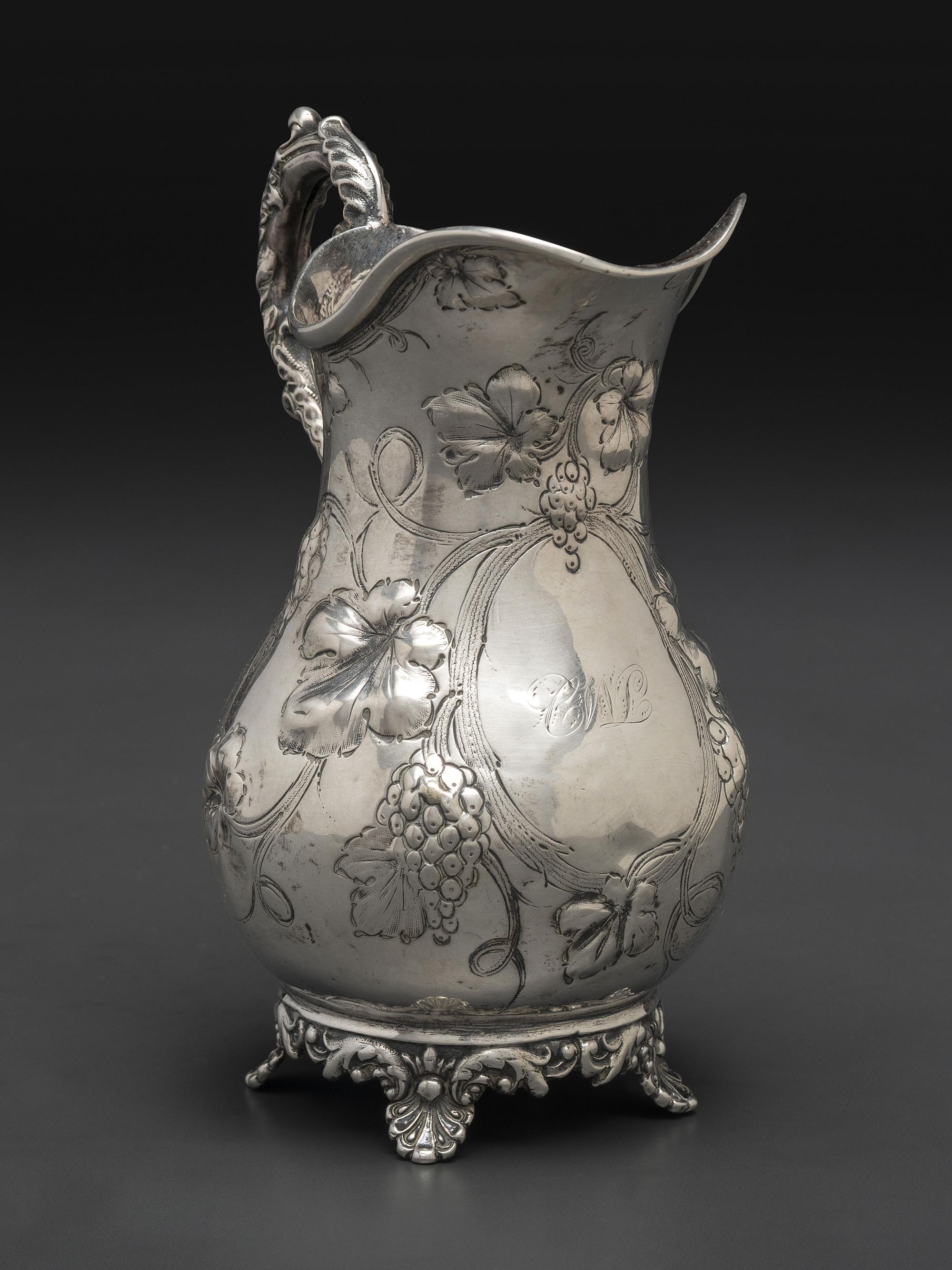 An American Coin Silver Cream Pitcher