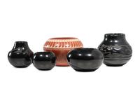 Santa Clara and San Ildefonso Pottery
