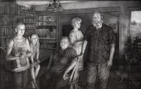 Edgar Jerins, (American, b. 1958), Daina & Doyle at Home with Anita's Children, 2007