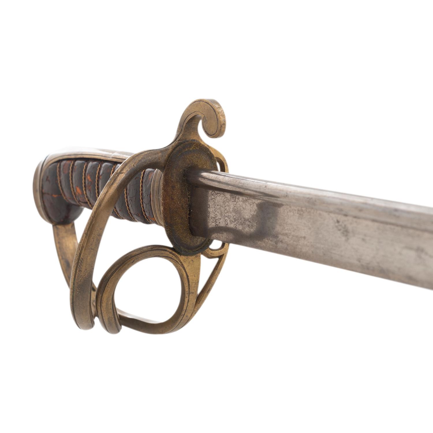 U.S. Model 1833 Dragoon Saber by Ames Dated 1837