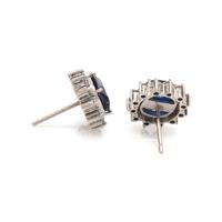 SAPPHIRE AND DIAMOND EARRINGS