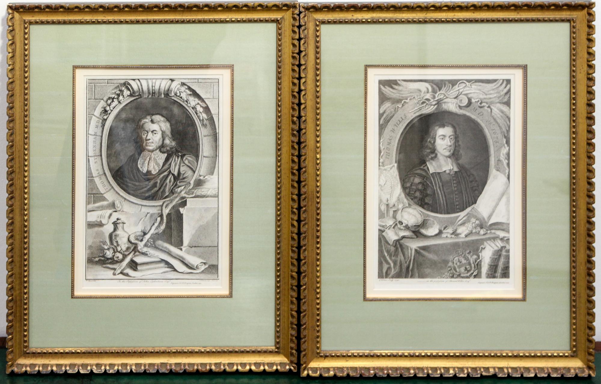 A Set of Four Engravings Each: 14 1/2 x 9 inches. — JACOBUS HOUBRAKEN (1698-1780) AFTER PETER LELY AND OTHERS