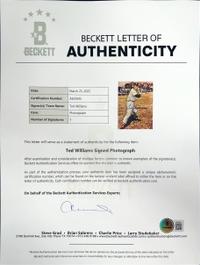 A Collection of Baseball Hall of Fame Signed Autograph Photographs Including Williams, Aaron, Mays and Koufax (Beckett Authentication Services)