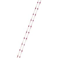 YELLOW GOLD, RUBY AND DIAMOND NECKLACE