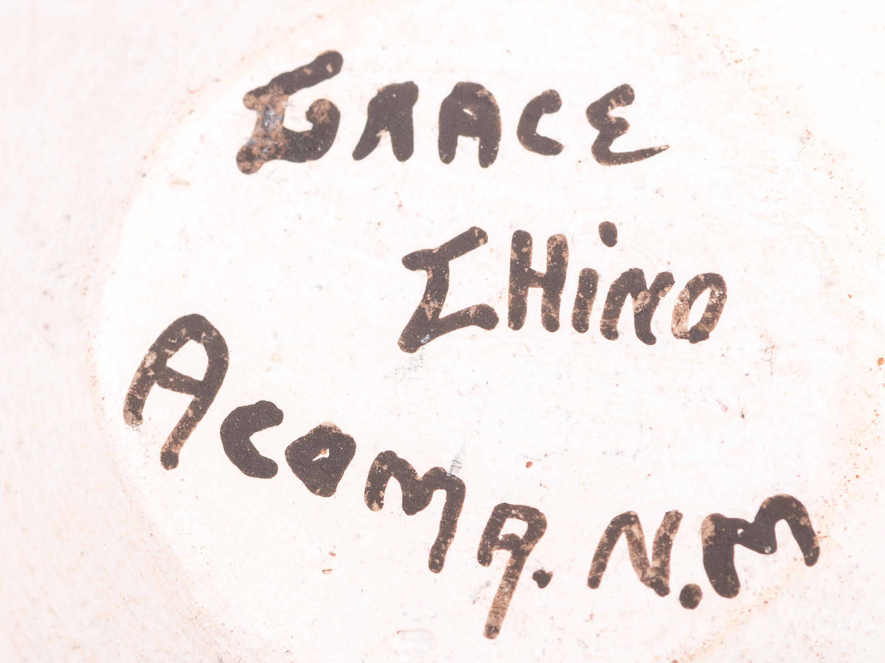 Acoma Seed Jar and Miniature Pottery