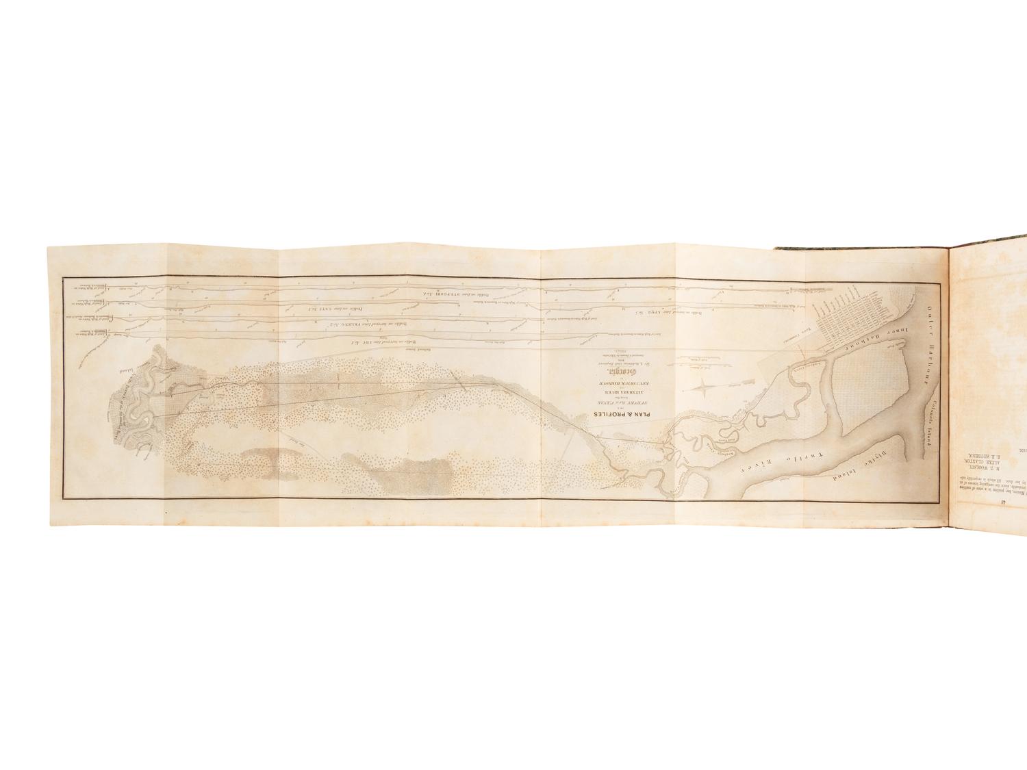 [GEORGIA - CANALS & RAILROADS]. A sammelband of 5 promotional imprints regarding the Brunswick, Georgia Canal and Railroad Company, comprising: