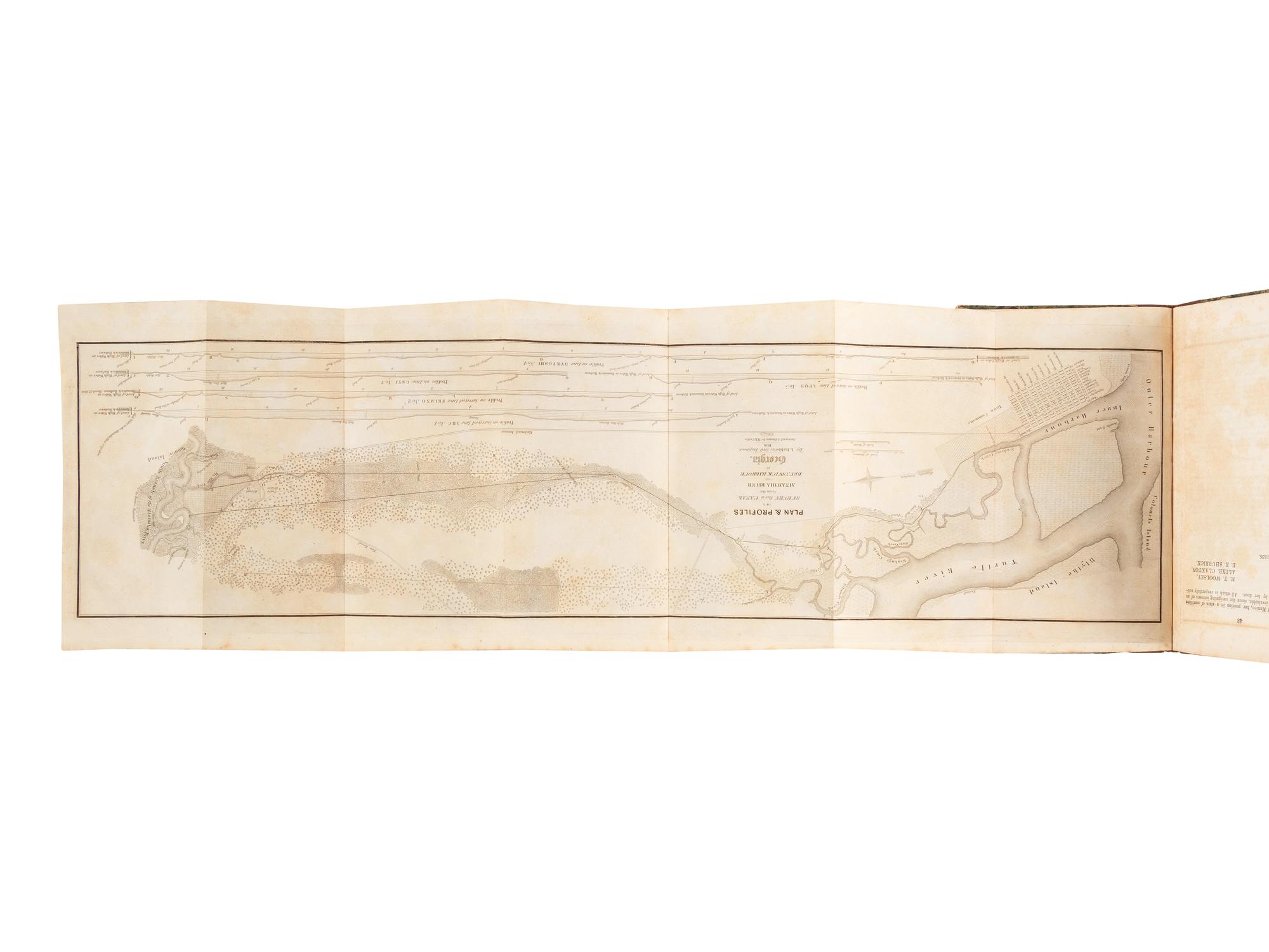 [GEORGIA - CANALS & RAILROADS]. A sammelband of 5 promotional imprints regarding the Brunswick, Georgia Canal and Railroad Company, comprising: