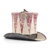 A Painted Wood and Tinware Hatter's Trade Sign