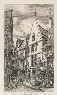 Various Artists, (19th Century), A group of architectural etchings consisting of Meryon Charles, La Rue des Toiles, Bourges; Frederick