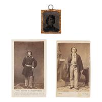 [CIVIL WAR]. -- [ELLSWORTH, Elmer (1837-1861)]. A group of 3 photographs depicting Ellsworth, comprising: