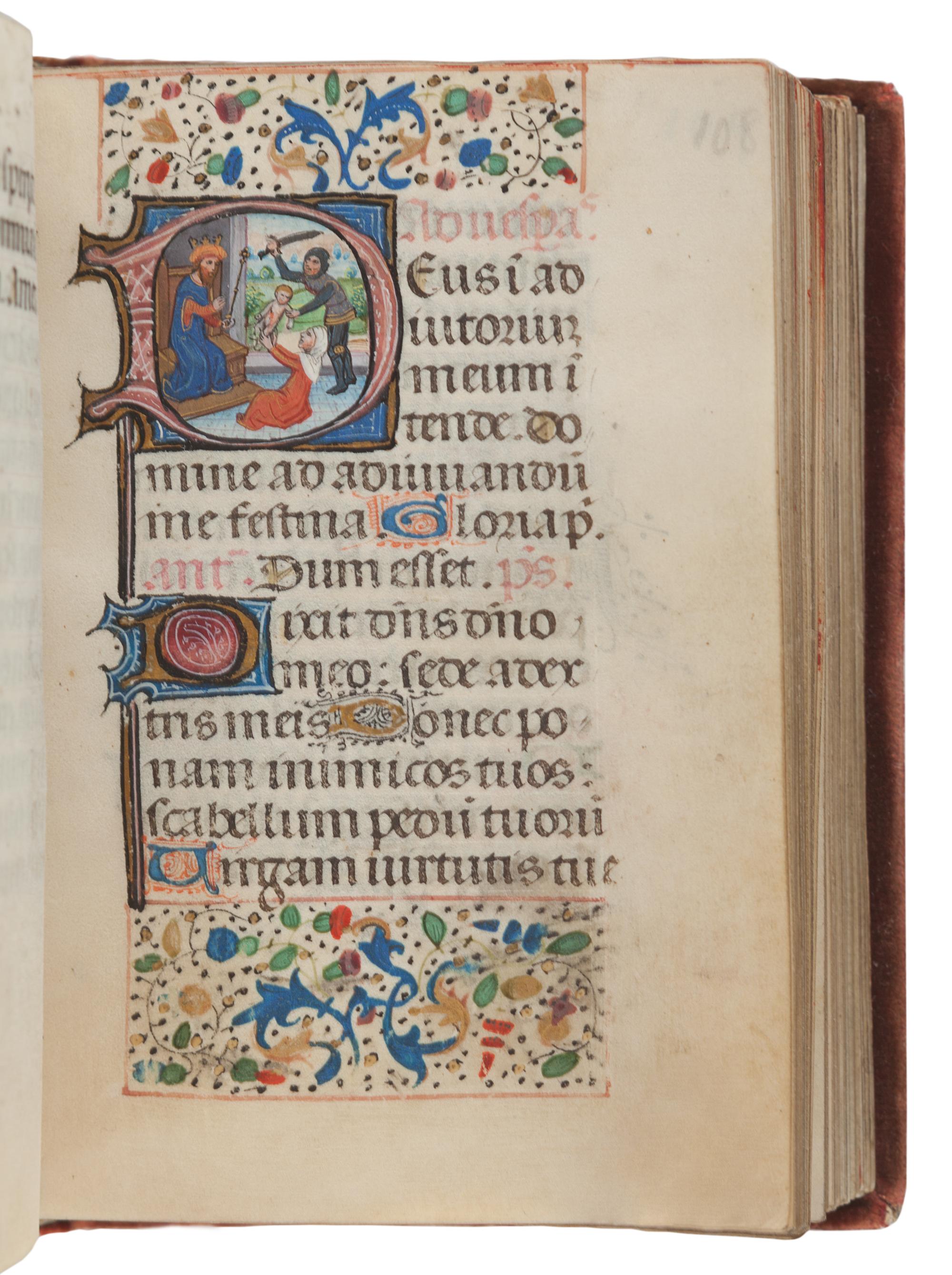 [ILLUMINATED MANUSCRIPTS]. BOOK OF HOURS, use of Rome, in Latin. [Southern Netherlands (Ghent or Bruges), c.1460].