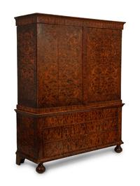 A William and Mary Mulberry Linen Press — IN THE MANNER OF COXED & WOSTER, 18TH CENTURY AND LATER