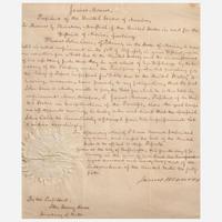 [Presidential] Adams, John Quincy, and James Monroe Autograph Document, signed