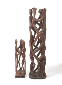 Two Asmat Spiral Figures