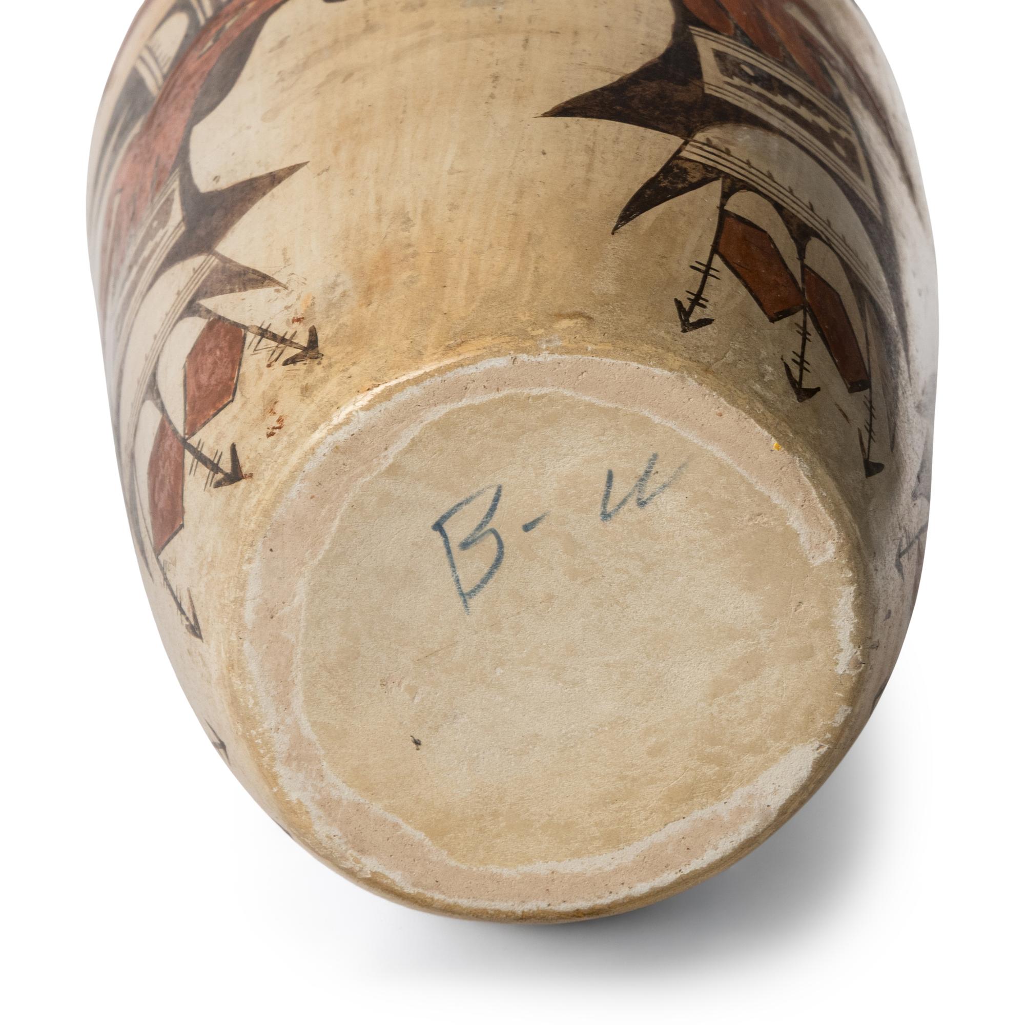 Hopi Pottery Vase, with Birds
