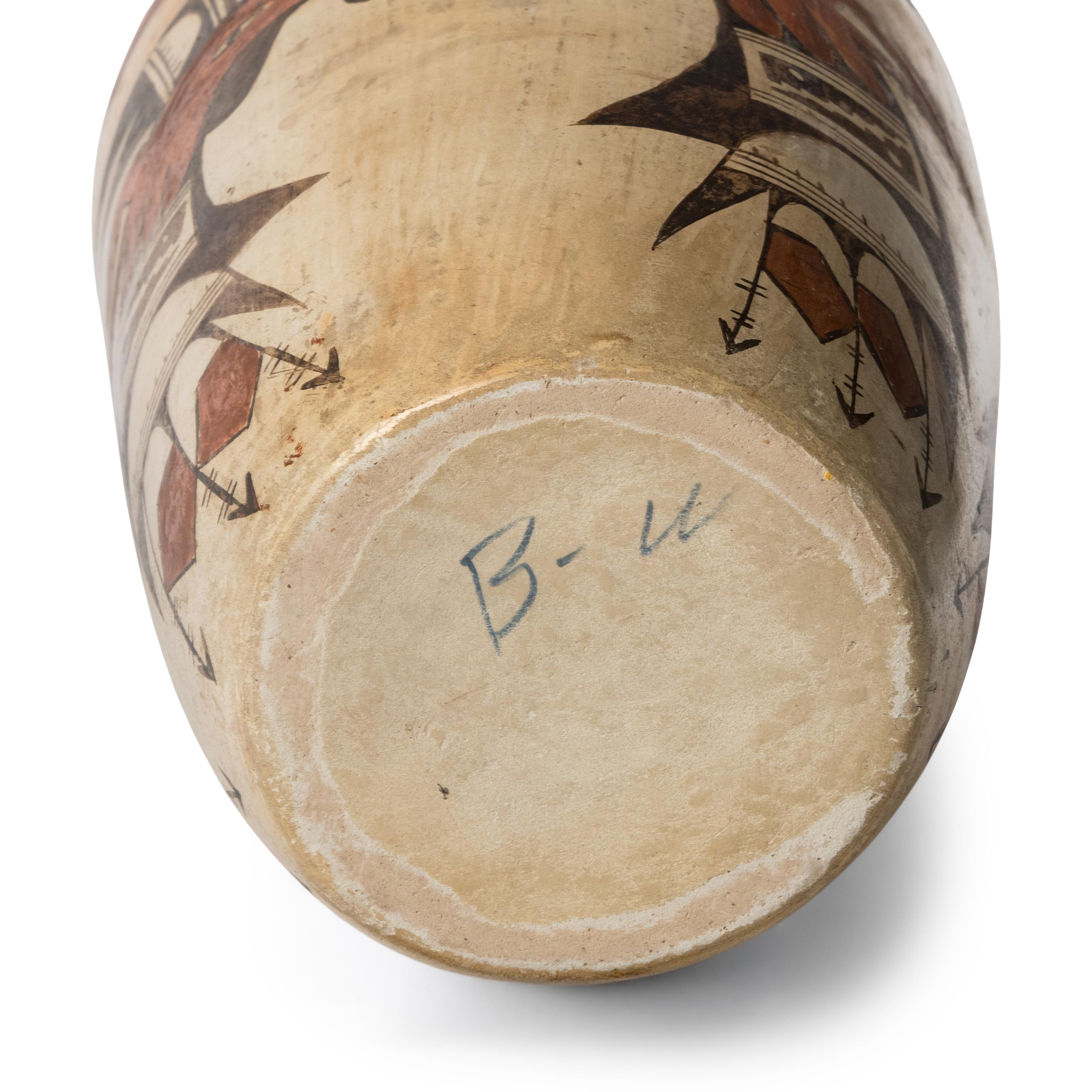 Hopi Pottery Vase, with Birds
