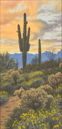 Saguaro at Twilight
