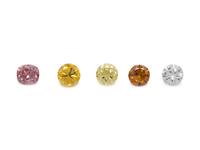 COLLECTION OF COLORED DIAMONDS AND DIAMOND