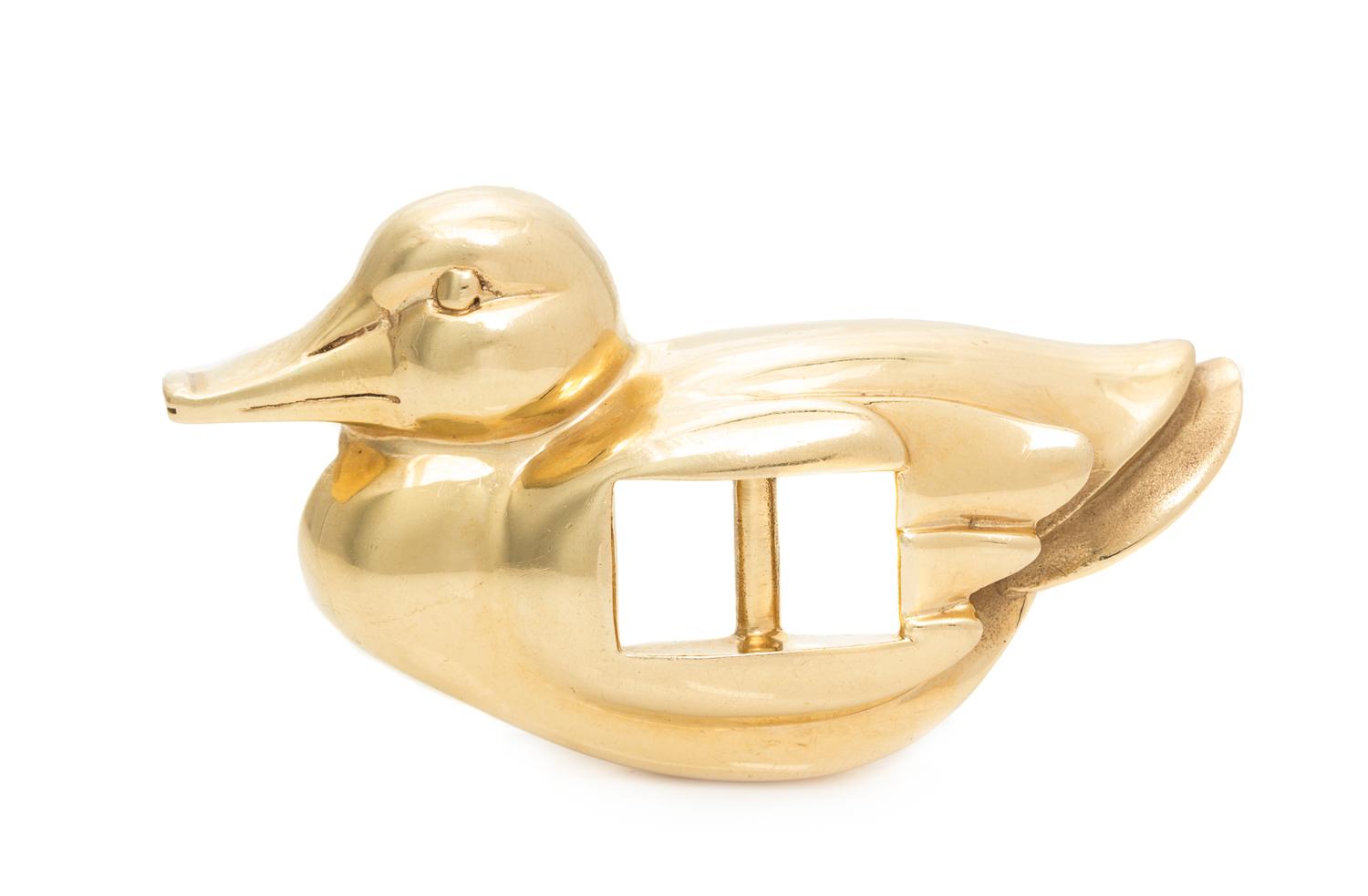 A Yellow Gold Belt Buckle, Kieselstein-Cord, Circa 1982. 33.20 dwts.