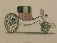 Nine French Handcolored Engravings, Sidney Z. Lucas, Height 5 3/4 x width 7 7/8 inches (visible).