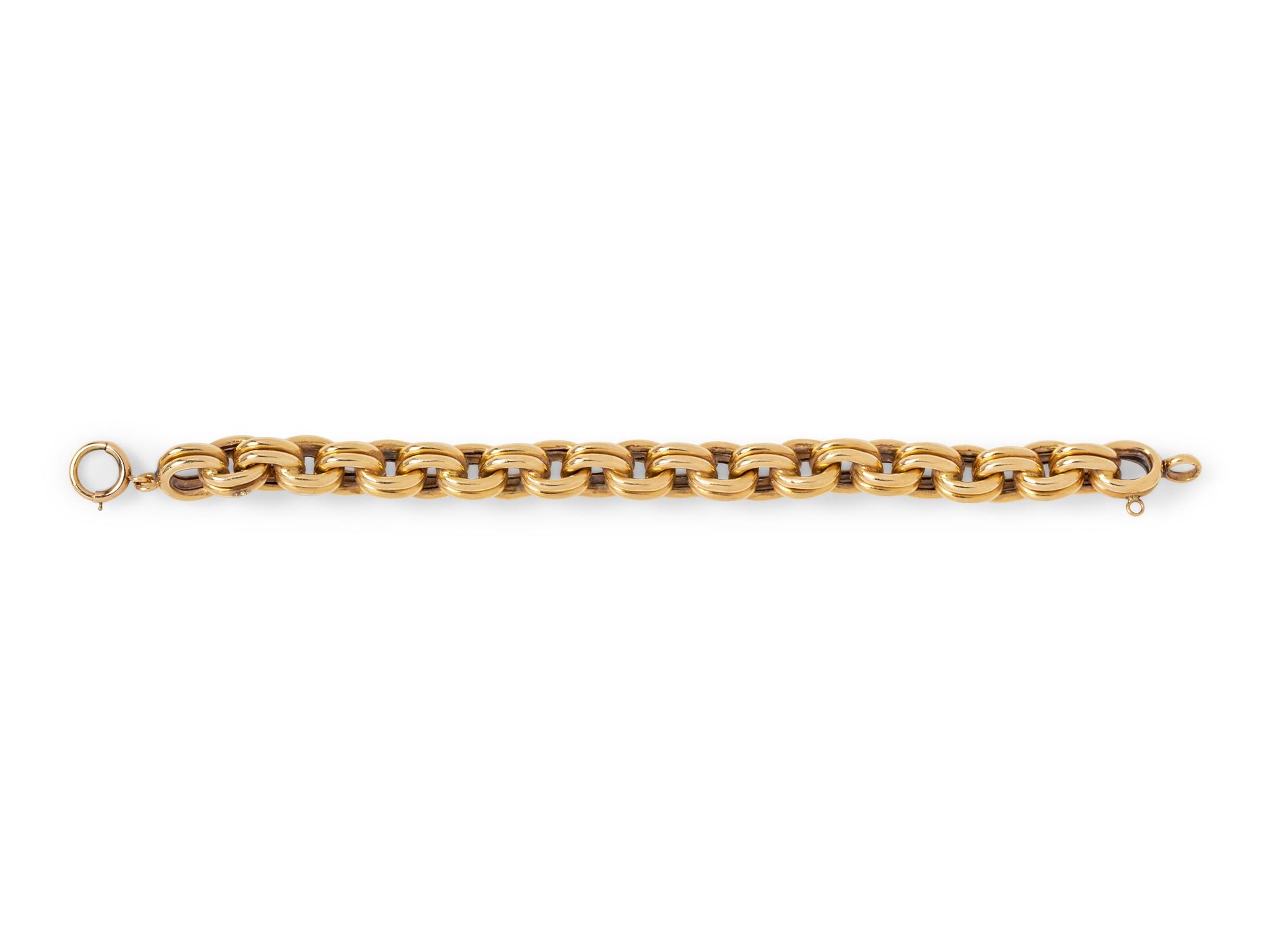 A 14 Karat Yellow Gold Bracelet,