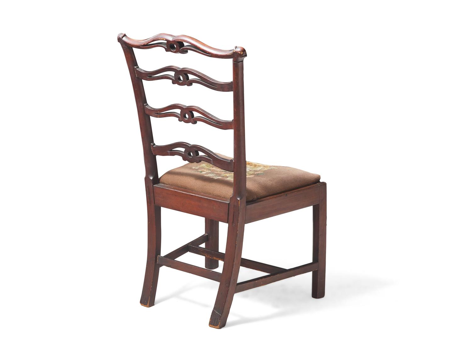 A Chippendale Ribbon-Back Mahogany Side Chair Associated with Adam Eckfeldt (1769-1852), Philadelphia, PA