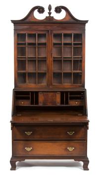 A Federal Style Secretary Desk — 20TH CENTURY