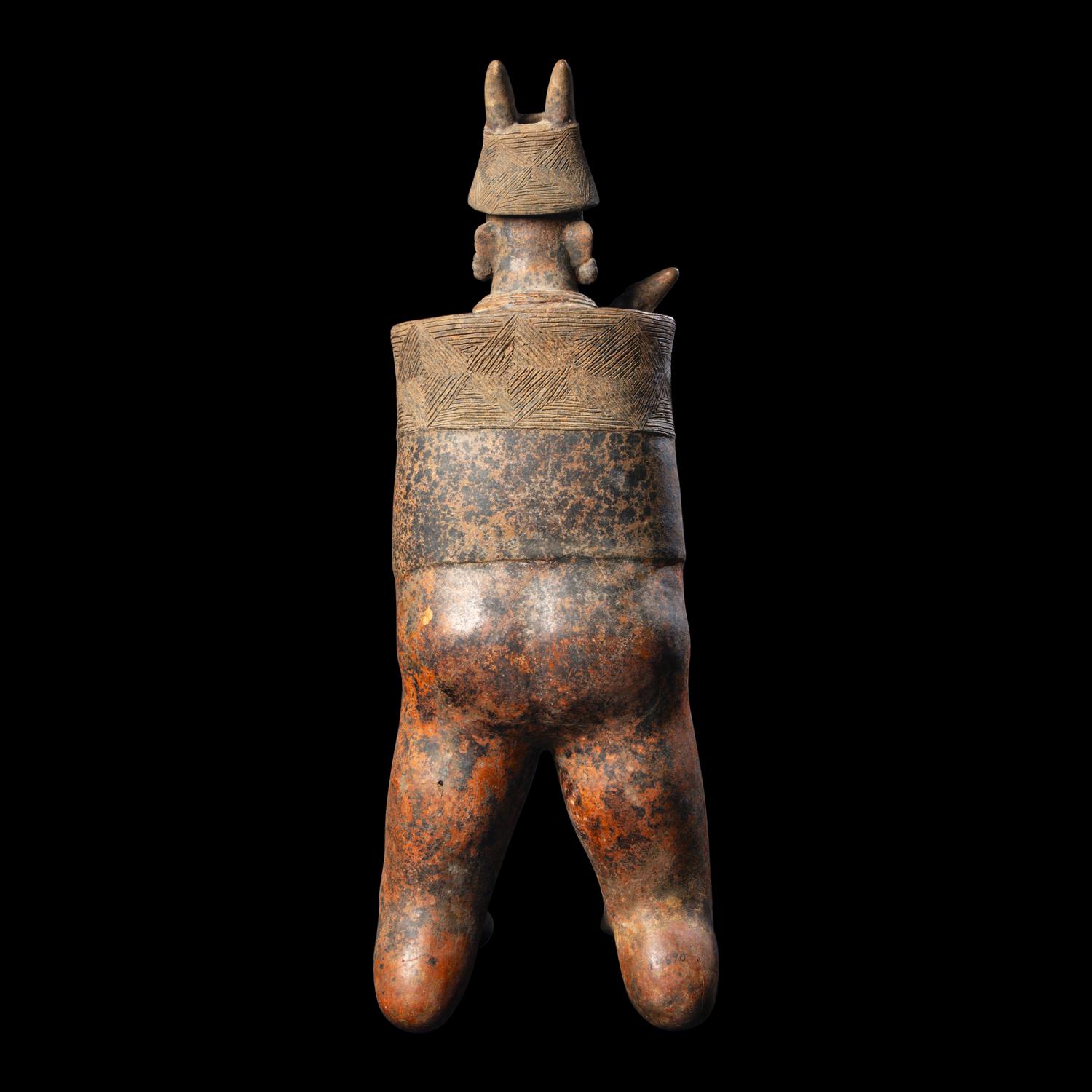 A Nayarit Terracotta Standing Warrior
