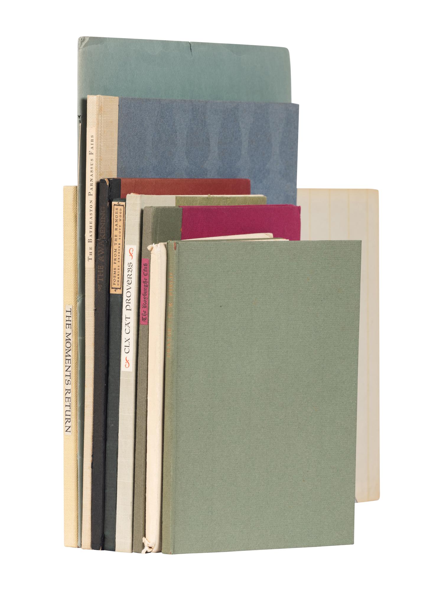 [GRABHORN PRESS & THE ROXBURGHE CLUB]. A group of 9 works printed by the Grabhorn Press for the Roxburghe Club, comprising: