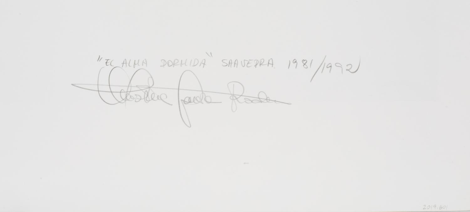 El Alma Dormida, Saavedra , 1981; printed 1992
