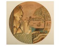 An Allegorical Silk Embroidery Panel