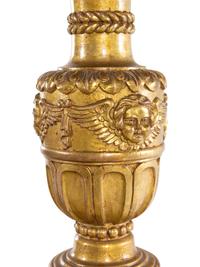 A Pair of Italian Baroque Style Giltwood Torchères