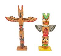 Model Northwest Coast Totem Poles